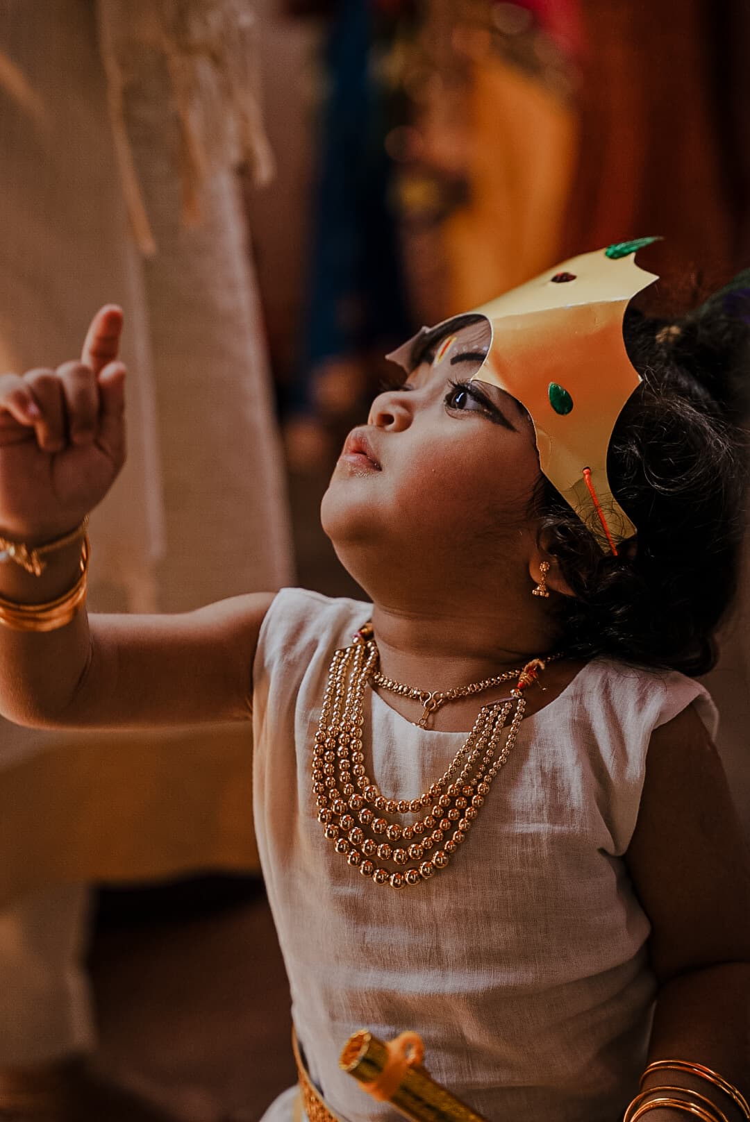 Little Krishna — Reaching Up